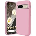 thumbnail image 1 of Compatible with Google Pixel 7A Case Shockproof, Ultra Slim Google Pixel 7A Phone Case Silicone Protective Cases Soft with Anti-Scratch Microfiber Lining (Pink), 1 of 14