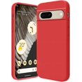 thumbnail image 1 of Compatible with Google Pixel 7A Case Shockproof, Ultra Slim Google Pixel 7A Phone Case Silicone Protective Cases Soft with Anti-Scratch Microfiber Lining (Red), 1 of 14