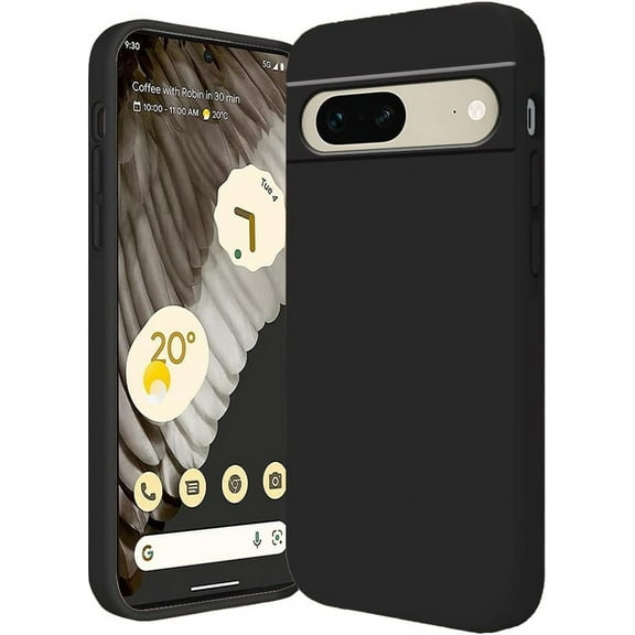 Compatible with Google Pixel 7A Case Shockproof, Ultra Slim Google Pixel 7A Phone Case Silicone Protective Cases Soft with Anti-Scratch Microfiber Lining (Yellow)