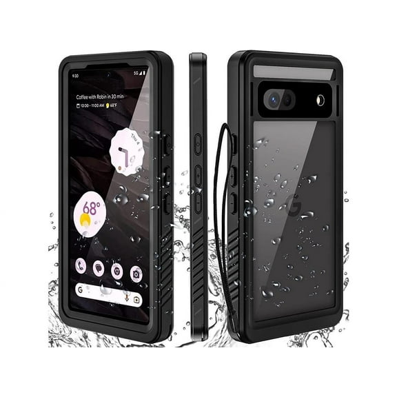 Compatible for Google Pixel 7A Case Waterproof, Built-in HD Clear Screen Protector, 360 Degree Shockproof Dustproof Bumper, Full Protective Waterproof Case for Google Pixel 7A 2023