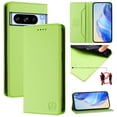 thumbnail image 1 of Compatible with Google Pixel 8 Pro Wallet Case, PU Leather Flip Case with RFID Blocking Card Slots, Kickstand Slim Fit Magnetic Wireless Charging Phone Cover for Google Pixel 8 Pro, Green, 1 of 10