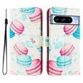 thumbnail image 1 of Compatible for Google Pixel 8 Pro Wallet Case, Painting Pattern Premium PU Leather [Credit Card Holder] [Wrist Strap] Flip Stand Feature Purse Case Full Protective Pattern Cover, Cupcake, 1 of 15