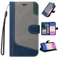 thumbnail image 1 of Compatible with Google Pixel 8 Pro Wallet Case, Shockproof Flip Folio Leather Wallet Cover with Card Slots Invisible Kickstand with wrist Strap Case Cover for Google Pixel 8 Pro, Blue, 1 of 6