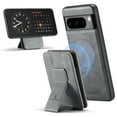 thumbnail image 1 of Compatible for Google Pixel 8 Pro Wallet Case,[Support MagSafe Wireless Charging] Back Flip Magnetic Leather Phone Cover with Detachable RFID Blocking Card Holder For Google Pixel 8 Pro,Gray, 1 of 12