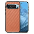 thumbnail image 1 of Compatible with Google Pixel 9 / 9 Pro Case,Cute Woven Pattern Case for Women Men,Bumper,Soft Shockproof Camera Protection Phone Case TPU Anti-Bump Silicone Wireless Charging Case,Brown, 1 of 10