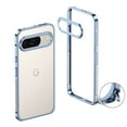 thumbnail image 1 of Compatible with Google Pixel 9 / 9 Pro Metal Bumper Phone Case,Slim Fit No Back Design Excellent Heat Dissipation,With Lens Protector,Shockproof Anti-fall Ultra Slim Rugged Frame Case,Blue, 1 of 6