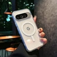 thumbnail image 1 of Compatible With Google Pixel 9 / 9 Pro Phone Case,Support Mag-Safe,Glitter Sparkle Luxury Transparent Shockproof Protection Ultra Slim Thin Fit Scratch-Resistant Rugged Phone Case Cover,Clear, 1 of 11