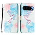 thumbnail image 1 of Compatible for Google Pixel 9 / 9 Pro Wallet Case, Painting Pattern Premium PU Leather [Credit Card Holder] [Wrist Strap] Flip Stand Feature Purse Case Full Protective Pattern Cover, Love Me, 1 of 15