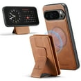 thumbnail image 1 of Compatible for Google Pixel 9 / 9 Pro Wallet Case,[Support MagSafe Wireless Charging] Back Flip Magnetic Leather Phone Cover with Detachable RFID Blocking Card Holder For Google Pixel 9 / 9 Pro,Brown, 1 of 12