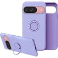 thumbnail image 1 of Compatible with Google Pixel 9 Case with Ring Kickstand Green, Google Pixel 9 Phone Case Silicone Liquid with Soft Microfiber Lining Slim Shockproof Protective Cover (Purple), 1 of 14