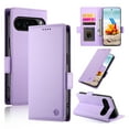 thumbnail image 1 of Compatible with Google Pixel 9 Pro XL Wallet Case, Classic PU Leather Flip Folio Case with Card Holders Kickstand [Shockproof TPU Inner Shell] Phone Cover for Google Pixel 9 Pro XL, Purple, 1 of 7