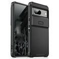 thumbnail image 1 of Compatible with Google Pixel 9A Phone Case, Camera Protection Cover with Slide Lens Cover,[Military Grade Drop Protection] Slim Shockproof Anti-fall Anti-scratch Non-slip Phone Case,Black, 1 of 9