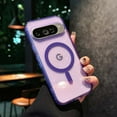 thumbnail image 1 of Compatible With Google Pixel 9A Phone Case,Support Mag-Safe,Glitter Sparkle Luxury Transparent Shockproof Protection Ultra Slim Thin Fit Scratch-Resistant Rugged Phone Case Cover,Purple, 1 of 11