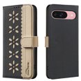thumbnail image 1 of Compatible with Google Pixel 9a Wallet Case with Card Holder, Premium PU Leather Floral Design Flip Cover with Kickstand Magnetic Closure, RFID Blocking Case for Google Pixel 9a, Black, 1 of 2