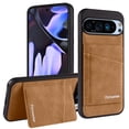 thumbnail image 1 of Compatible with Google Pixel 9a Wallet Case, PU Leather Kickstand Card Slots Case, Classic Business Durable Shockproof Protective Phone Cover for Google Pixel 9a, RFID Blocking, Brown, 1 of 8