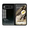 thumbnail image 1 of Compatible with Google Pixel Fold Case,Cute Starry Sky Patterned  Fashionable Tempered Glass Back with Soft Silicone Bumper Lightweight Protective Phone Case,Starry Sky, 1 of 7