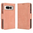 thumbnail image 1 of Compatible with Google Pixel Fold Wallet Case, Detachable Outer Pouch PU Leather Flip Folio Case with Card Holders RFID Blocking Kickstand [Shockproof TPU Inner Shell] Phone Cover,Pink, 1 of 7