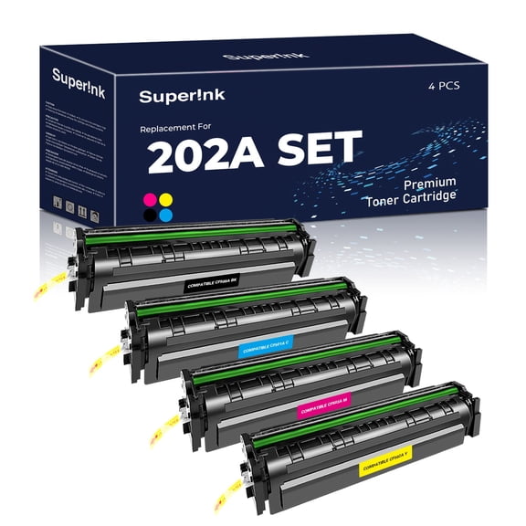 Compatible HP 202A Toner Cartridge Combo