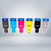 Compatible HP 730 300ml Ink Combo MBK/PBK/C/M/Y/GY