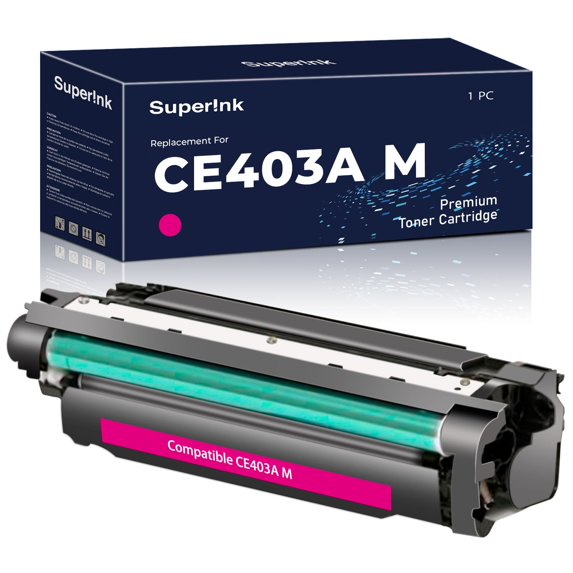 Compatible HP CE403A (HP 507A) Toner Cartridge Magenta By Superink