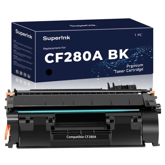 Compatible HP CF280A Black Toner Cartridge (HP 80A) By Superink