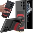thumbnail image 1 of Compatible Hand Strap Case for Samsung Galaxy S23 Ultra Wristband Case with Kickstand Black,Shockproof PC + PU Leather Cover Camera Protective Slim Phone Case for Samsung S23 Ultra 5g Case Stand, 1 of 12