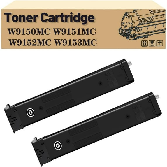 Compatible High Yield Toner Cartridges Replacement for HP W9150MC W9151MC W9152MC W9153MC to Use with MFPE78635DN E78625DN E78630DN Printers