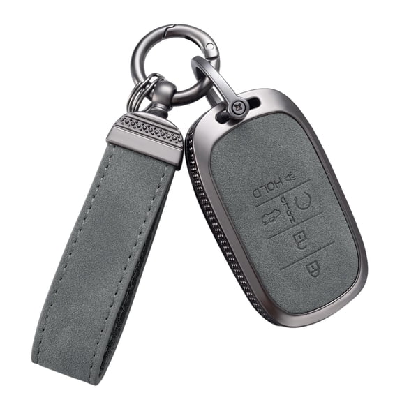 Compatible with Honda Key Fob Cover with Keychain Leather Key Case Protector for 2022 Honda Accord Civic CRV Pilot Odyssey 11th Gen Smart Key Case Holder