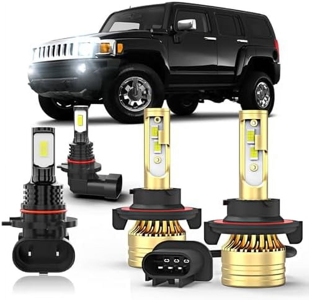 Compatible For Hummer H3 2006 2007 2008 2009 2010 LED Light Bulb,9008 ...