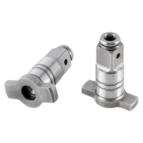 Compatible Impact Driver Anvil Assembly in Drill Head Housing,1/2inch Square Drive to 1/4inch Hex Female Socket Adapter,2 x Impact Driver,Iron-Gray