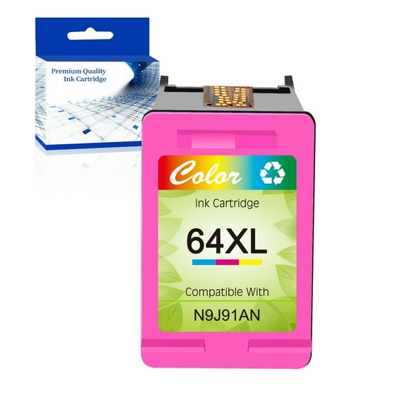 Compatible Ink Cartridge 64XL Color replacement for Envy Photo 7855 7858 7800 7155 6258