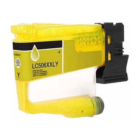 Compatible Ink Cartridge LC506 Replacement for LC 506 Pigment Ink Cartridges Compatible with Brother MFC J4355DW J4555DW J4557DW Printers - Yellow