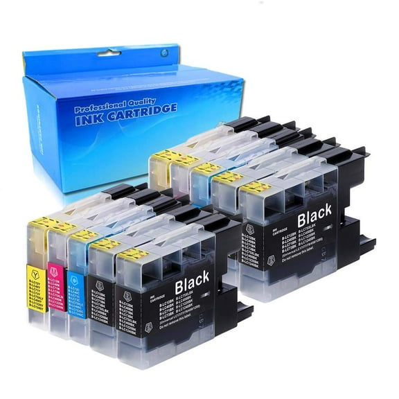 Compatible Ink Cartridge Replacement for Brother LC-75 LC-79 Ink to Use with Brother MFC-J280W MFC-J425W MFC-J430W MFC-J435W MFC-J5910DW MFC-J625DW MFC-J625W (4BK 2C 2M 2Y 10PK)