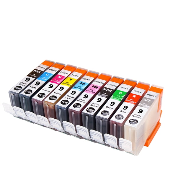 PGI-9 PGI9 Ink Cartridge Compatible for Canon Pixma PRO9500 Printer(10 Pack)
