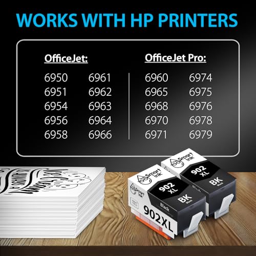 902 XL Ink Cartridge Set For HP OfficeJet Printers - Remanufactured In USA (Black, Cyan, Magenta, Yellow) 6 thumbnail image