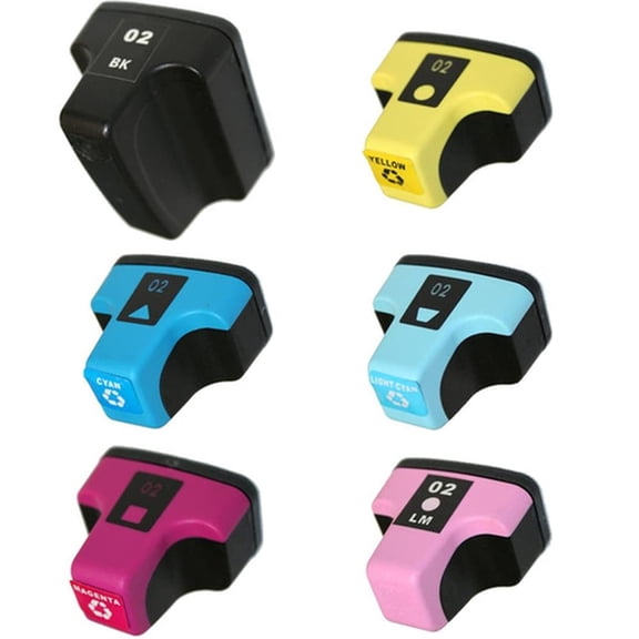 Compatible Ink Cartridge Replacement for 02 PhotoSmart C6180 C6280