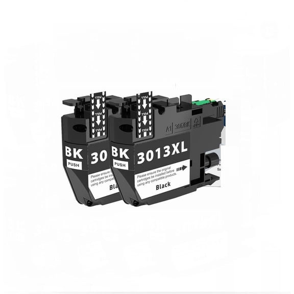 Compatible Ink Cartridge Replacement for Brother LC-3013 LC3013 LC-3013BK LC3013BK MFC-J491DW MFC-J497DW MFC-J690DW MFC-J895DW (2-Pack Black)