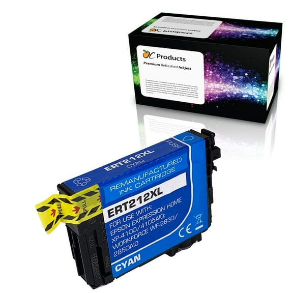 Compatible Ink Cartridge Replacement for Epson 212 212XL for XP-4100 XP-4105 WF-2830 WF-2850 (Cyan)