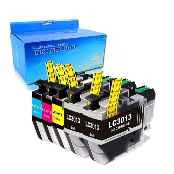 Compatible Ink Cartridges Replacement for Brother LC 3013 LC-3013 LC3013 LC3011 Ink Work with MFC-J491DW MFC-J497DW MFC-J690DW MFC-J895DW Printer (2BK 1C 1M 1 Y, 5-Pack)