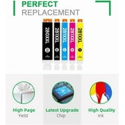 Compatible Ink Cartridges Replacement for Canon 280 281 PGI-280XXL CLI-281XXL for PIXMA TR8520 TS8220 TR7520 TS9120 TS6120 TS6220 TS8120 TS9520 TS6320 TS9521C TS8320 TS702 (5 Pack)