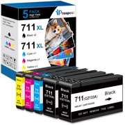 Compatible 711xl Ink Cartridges Combo Pack High Yield Replacement for 711 Ink Cartridge for Printer DesignJet T100 T120 T125 T130 T520 T525 T530