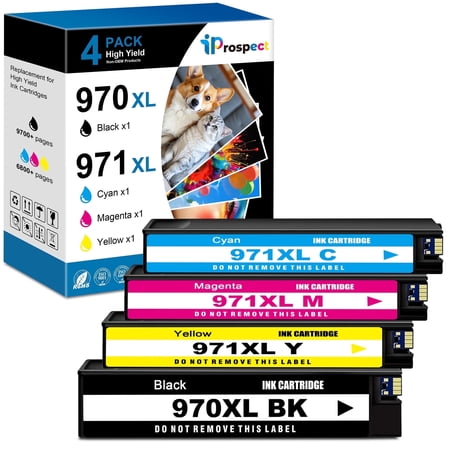970XL 971XL Ink Cartridges High Yield Replacement for 970XL 971XL 970 971 Compatible with Officejet Pro X476dw X576dw X451dw X551dw X451dn X476dn Printer,4 Pack