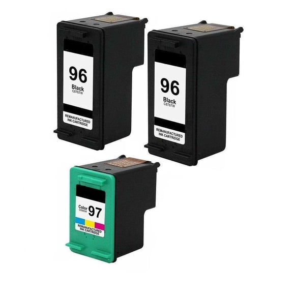 Compatible Ink Cartridges for 96 97 C8767WN C9363WN 2 Black 1 Tri-Color for Officejet 7205 7208 7210 7215 7310 7408 7410 K7100 K7103