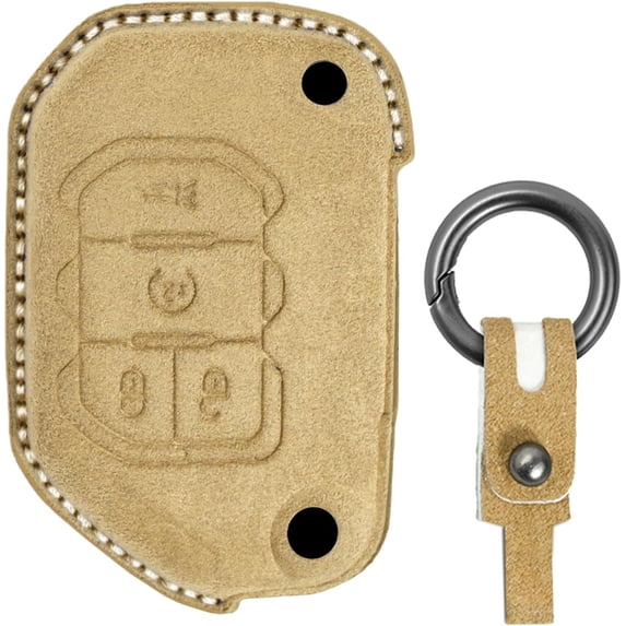 Compatible Key Fob Cover for Jeep Grand Cherokee Dodge Charger Challenger Durango Journey Dart Chrysler 300 Key Case Holder Protector Keychain