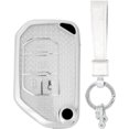 thumbnail image 1 of Compatible Key Fob Cover for Jeep Grand Cherokee Dodge Charger Challenger Durango Journey Dart Chrysler 300 Key Case Holder Protector Keychain, 1 of 8