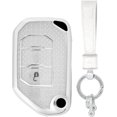 thumbnail image 1 of Compatible Key Fob Cover for Jeep Grand Cherokee Dodge Charger Challenger Durango Journey Dart Chrysler 300 Key Case Holder Protector Keychain, 1 of 9