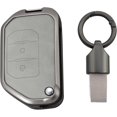 thumbnail image 1 of Compatible Key Fob Cover for Jeep Grand Cherokee Dodge Charger Challenger Durango Journey Dart Chrysler 300 Key Case Holder Protector Metal Keychain, 1 of 8