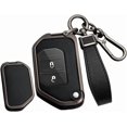 thumbnail image 1 of Compatible Key Fob Cover for Jeep Grand Cherokee Dodge Charger Challenger Durango Journey Dart Chrysler 300 Key Case Holder Protector Metal Keychain, 1 of 7