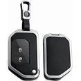 thumbnail image 1 of Compatible Key Fob Cover for Jeep Grand Cherokee Dodge Charger Challenger Durango Journey Dart Chrysler 300 Key Case Holder Protector Metal Keychain, 1 of 7