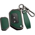 thumbnail image 1 of Compatible Key Fob Cover for Jeep Grand Cherokee Dodge Charger Challenger Durango Journey Dart Chrysler 300 Key Case Holder Protector Metal Keychain, 1 of 7